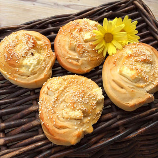 Schnecken mit Feta-Käse